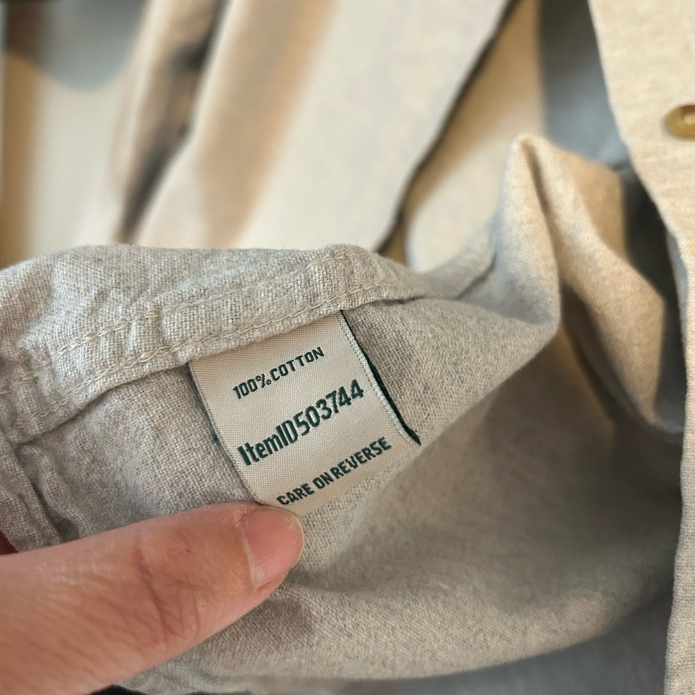 L.L. Bean Blue and Gray Shirt - Picture 4 of 4